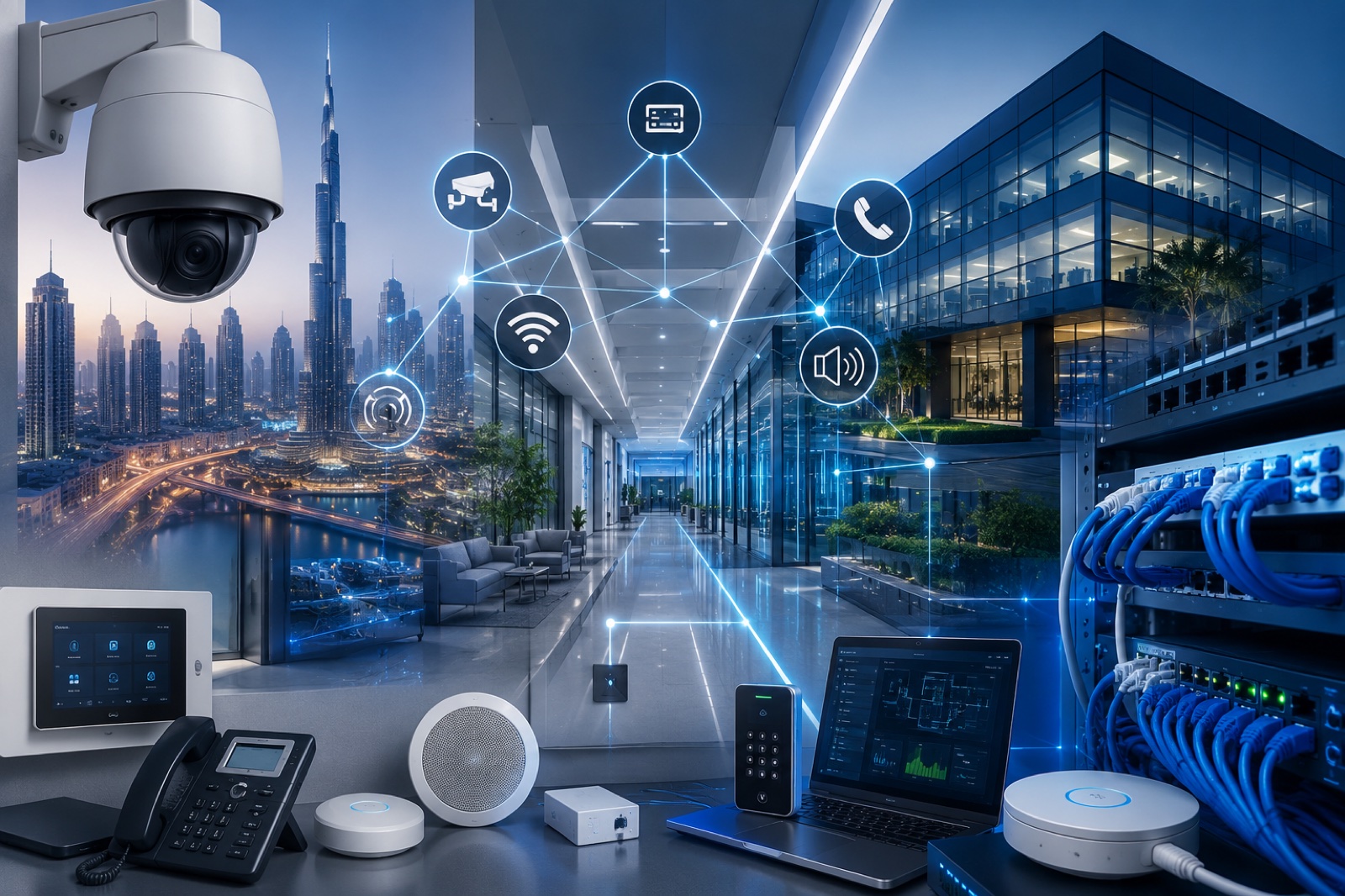 Go Pro Technology — CCTV camera, access control, structured cabling, IP telephony and network rack installation in Dubai UAE